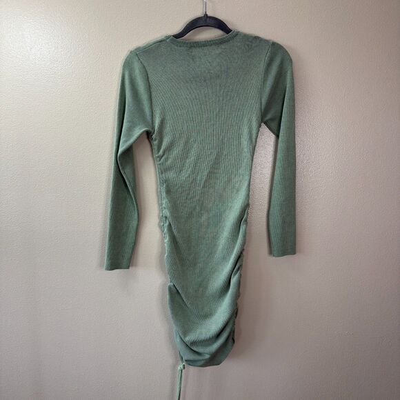 REVOLVE/Lioness Military Mind's Long Sleeve Ruched Knit Mini Bodycon Dress - Picture 4 of 5